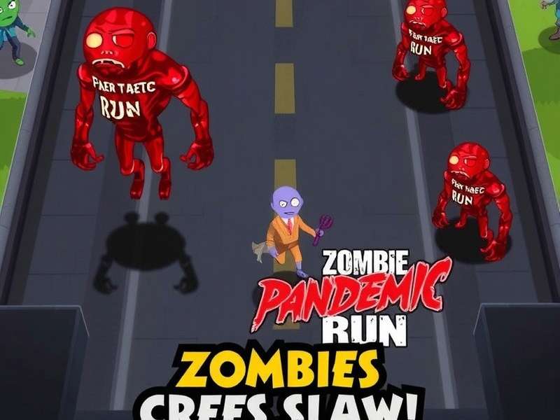 Intense zombie chasing action in Zombie Pandemic Run Zombie Pandemic Run Gameplay Screenshot